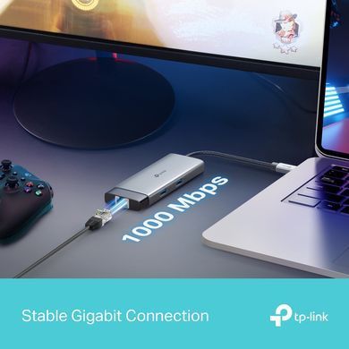 TP-Link Хаб USB UH6120C USB-A > 2xUSB3.0/1xUSB-C/1xHDMI/1xRJ-45/1xPD 100Wh UH6120C фото