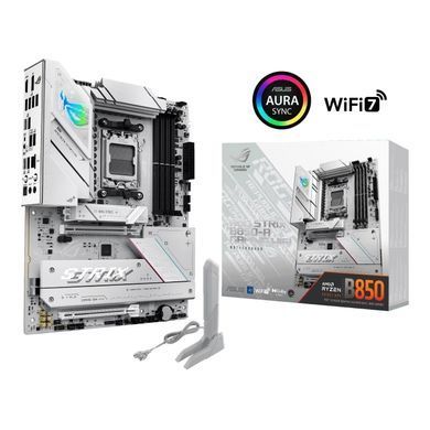 ASUS Материнcька плата ROG STRIX B850-A GAMING WIFI sAM5 B850 4xDDR5 M.2 HDMI DP WiFi BT ATX белый 90MB1J50-M0EAY0 фото