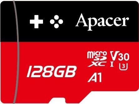 Apacer Карта памяти microSD 128GB C10 UHS-I U3 A1 R100/W80MB/s AP128GMCSX10U7-RAGC фото