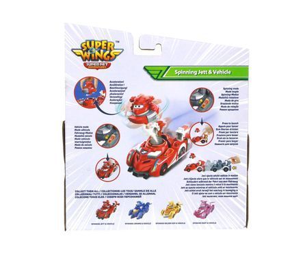 Super Wings Игровой набор Spinning Vehicle Джетт (Jett) EU770310 фото