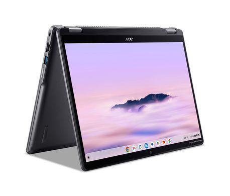 Acer Ноутбук Chromebook Plus Spin 514 CP514-4HN 14" WUXGA IPS Touch, Intel 3-100U, 8GB, F256GB, UMA, ChromeOS, серый NX.KYQEU.001 фото