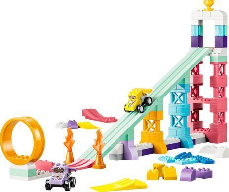 LEGO Конструктор LEGO DUPLO Town 3 в 1 Цікаві гірки та трампліни з автомобілями 10478 фото