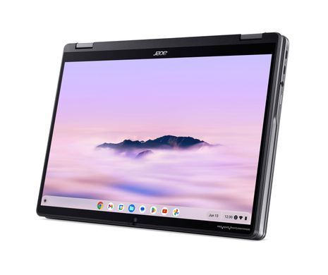 Acer Ноутбук Chromebook Plus Spin 514 CP514-4HN 14" WUXGA IPS Touch, Intel 3-100U, 8GB, F256GB, UMA, ChromeOS, серый NX.KYQEU.001 фото