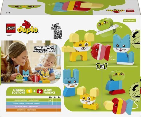 LEGO Конструктор LEGO DUPLO My First Чарівні творчі домашні улюбленці 3 в 1 10477- фото