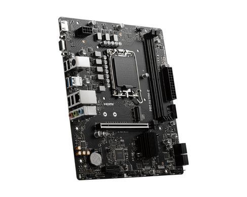MSI Материнcкая плата PRO H610M-E s1700 H610 2xDDR5 M.2 HDMI D-Sub mATX 911-7D48-070 фото