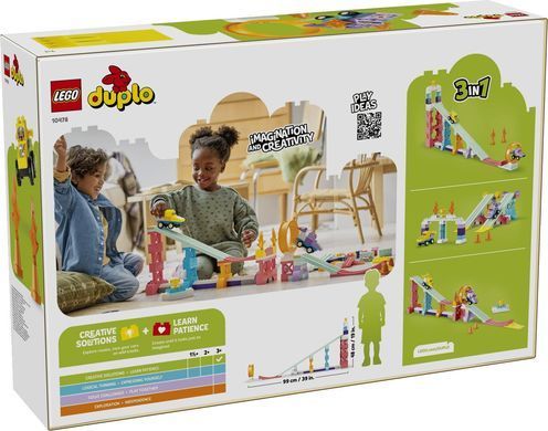 LEGO Конструктор LEGO DUPLO Town 3 в 1 Цікаві гірки та трампліни з автомобілями 10478 фото