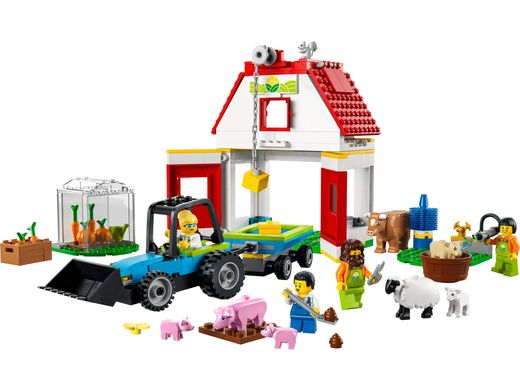 Конструктор LEGO City Farm Тварини на фермі та у хліві 60346 фото