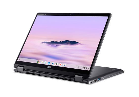Acer Ноутбук Chromebook Plus Spin 514 CP514-4HN 14" WUXGA IPS Touch, Intel 3-100U, 8GB, F256GB, UMA, ChromeOS, серый NX.KYQEU.001 фото