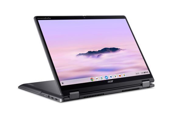 Acer Ноутбук Chromebook Plus Spin 514 CP514-4HN 14" WUXGA IPS Touch, Intel 3-100U, 8GB, F256GB, UMA, ChromeOS, серый NX.KYQEU.001 фото