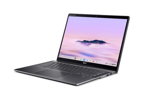 Acer Ноутбук Chromebook Plus Spin 514 CP514-4HN 14" WUXGA IPS Touch, Intel 3-100U, 8GB, F256GB, UMA, ChromeOS, серый NX.KYQEU.001 фото