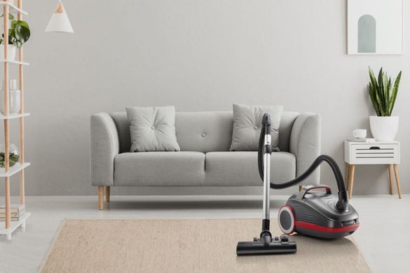 Gorenje Пылесос мешковый, 700Вт, мешок-3л, HEPA, щетка Xpand Zone, turbo brush, телескоп, черный графит VCEA24GPRA фото