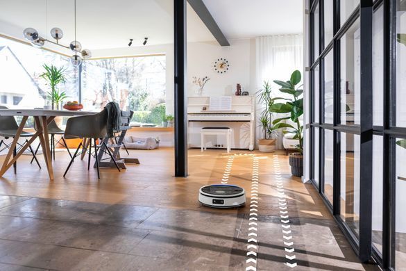 Karcher Робот-пылесос RVF 7, h=10.5см, влажная уборка, конт пыль -250л, вода -0.30л, Bluetooth, белый 1.269-680.0 фото