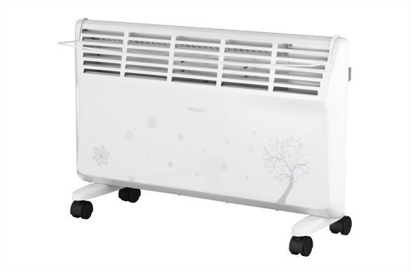 Конвектор электрический Ardesto CHB-2000MWPD 2000 Вт, 20 м2, открытый нагрев. элемент, IP20, мех. упр-ние, сушка, белый с узором CHB-2000MWPD фото