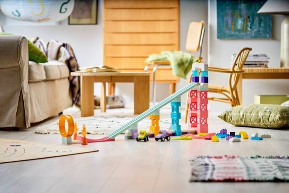 LEGO Конструктор LEGO DUPLO Town 3 в 1 Цікаві гірки та трампліни з автомобілями 10478 фото