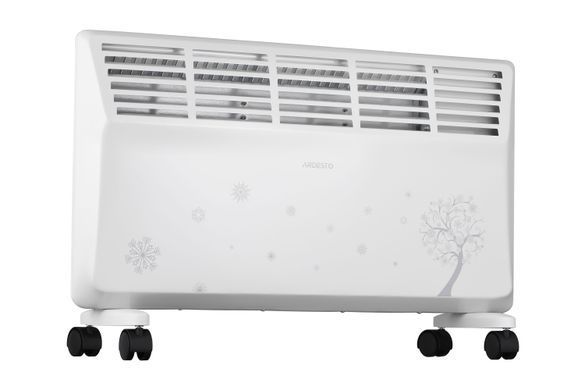 Конвектор электрический Ardesto CHB-2000MWPD 2000 Вт, 20 м2, открытый нагрев. элемент, IP20, мех. упр-ние, сушка, белый с узором CHB-2000MWPD фото
