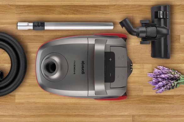 Gorenje Пылесос мешковый, 700Вт, мешок-3л, HEPA, щетка Xpand Zone, turbo brush, телескоп, черный графит VCEA24GPRA фото