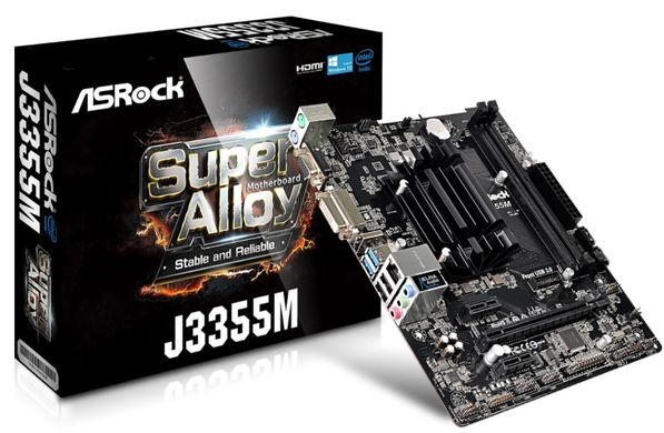 Материнська плата ASRock J3355M CPU Celeron J3355 (2.5 GHz)DC 2xDDR3 HDMI D-Sub mATX J3355M фото