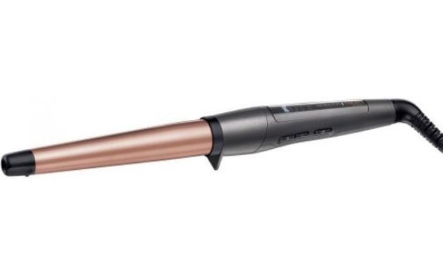 Remington Плойка Keratin Protect, конусна, 48Вт, темп.режимів-5, D-19-28mm, 150-210С, кераміка, сріблястий CI83V6 фото