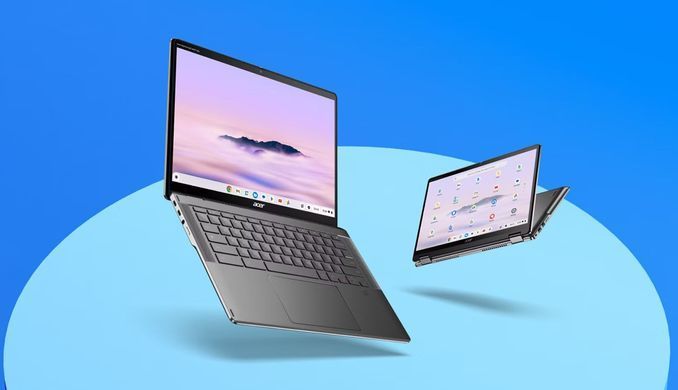 Acer Ноутбук Chromebook Plus Spin 514 CP514-4HN 14" WUXGA IPS Touch, Intel 3-100U, 8GB, F256GB, UMA, ChromeOS, серый NX.KYQEU.001 фото
