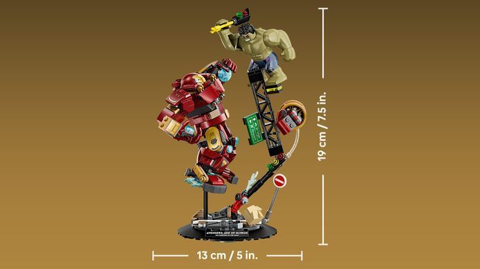 LEGO Конструктор LEGO Super Heroes Легендарна битва: Халкбастер vs. Халк 76343 фото