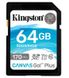 Карта пам'яті Kingston SD 64GB C10 UHS-I U3 R170/W70MB/s 1 - магазин Coolbaba Toys