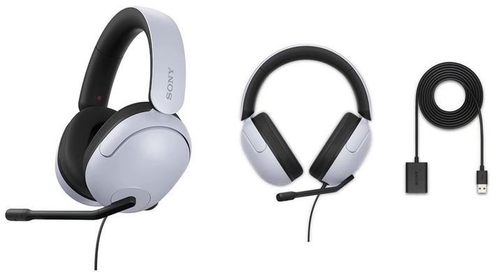 Sony Гарнитура игровая Over-ear INZONE H3 3.5 mini-jack, Mic MDRG300W.CE7 фото