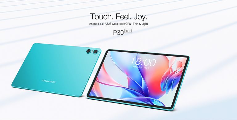 TECLAST Планшет P30 10,1" 4ГБ, 64ГБ, 6000мА•ч, Android, голубой 6940709686201 фото