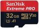 SanDisk Extreme Pro microSD V30 A1 UHS-I U3[SDSQXCG-032G-GN6MA] 1 - магазин Coolbaba Toys