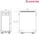 Ariston Осушувач повітря Ariston Deos EVO 12, 12л.на добу, 35м.кв , 130м3/год, 210Вт, ел.кер-ня, дисплей, таймер, авто вимк., білий