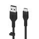 Belkin Кабель USB-A > USB-C заряджання/синхронізації 3м, 60Вт, Type-C, силіконовий з кліпсою, чорний 9 - магазин Coolbaba Toys