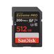 SanDisk Карта памяти SD 512GB C10 UHS-I U3 R200/W140MB/s Extreme Pro V30.