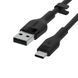 Belkin Кабель USB-A > USB-C заряджання/синхронізації 3м, 60Вт, Type-C, силіконовий з кліпсою, чорний 10 - магазин Coolbaba Toys