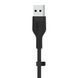 Belkin Кабель USB-A > USB-C заряджання/синхронізації 3м, 60Вт, Type-C, силіконовий з кліпсою, чорний 7 - магазин Coolbaba Toys