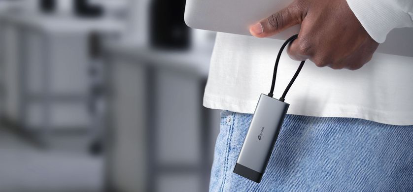 TP-Link Хаб USB UH6120C USB-A > 2xUSB3.0/1xUSB-C/1xHDMI/1xRJ-45/1xPD 100Wh UH6120C фото