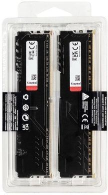 Kingston Пам'ять ПК Kingston DDR4 16GB KIT (8GBx2) 3200 FURY Beast KF432C16BBK2/16WP фото