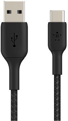 Belkin Кабель USB-A > USB-C зарядки/синхронизации, 3м, Type-C, витой, черный CAB002BT3MBK фото