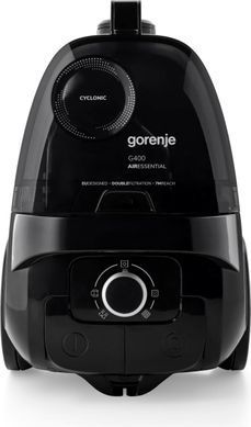 Gorenje Пылесос контейнерный, 800Вт, конт пыль -3.3л, HEPA, черный VCE01G4AEBK фото