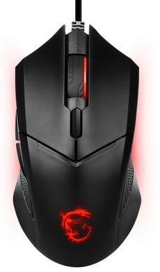MSI Мышь Clutch GM08, Red, USB-A, чёрный S12-0401800-CLA фото