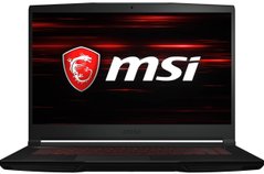 MSI Ноутбук GF63 15.6 FHD, Intel i5-12450H, 16GB, F512GB, NVD4050-6, DOS, чoрний THIN_GF63_12VE-1065XUA фото