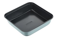 Форма для випікання Ardesto Tasty baking 23,2*22 см квадратна, сірий,голубий, вуглецева сталь - купити в інтернет-магазині Coolbaba Toys