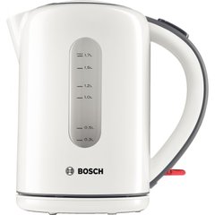 Електрочайник Bosch, 1.7л, метал, білий TWK7601 фото