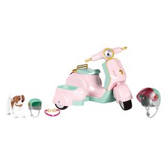 Транспорт для ляльок LORI Скутер з коляскою і собачкою LO37034Z фото
