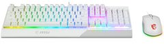 MSI Геймерская клавиатура и мышка Vigor GK30 COMBO WHITE UA S11-04UA302-CLA S11-04UA302-CLA фото