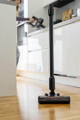 Gorenje Пылесос беспроводный, 70Вт, конт пыль -0.7л, автон. раб. до 60мин, HEPA, подсветка, индикатор, антрацит SVC222480AA фото