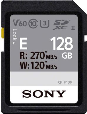 Карта пам'яті Sony SDXC 128GB C10 UHS-II U3 V60 R270/W120MB/s Entry SFE128.ET4 фото