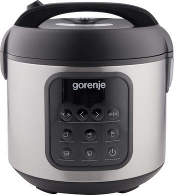 Gorenje Мультиварка, 476Вт, міні, чаша-2л, электронное управл., 5 програм, металл/пластик, черный MC2SBK фото