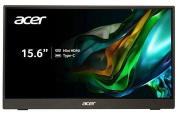 Acer Монітор портативний 15.6W" PM161QBBMIUUX miniHDMI, 2xUSB-C, MM, IPS, 4ms UM.ZP1EE.B02 фото