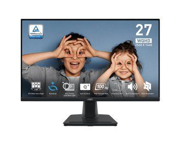 MSI Монітор 27" PRO MP275Q 2xHDMI, DP, MM, IPS, 2560x1440, 100Hz, 1ms, sRGB 100%, AdaptiveSync 9S6-3PC3CM-026 фото
