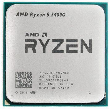 AMD Центральний процесор Ryzen 5 3400G 4C/8T 3.7/4.2GHz Boost 4Mb Radeon RX Vega 11 GPU Picasso AM4 65W TRAY YD3400C5M4MFH фото