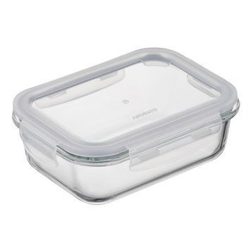 ARDESTO Food storage container Gemini 0.66l, borosilicate glass, plastic, rectangular, transparent AR1260BRC фото